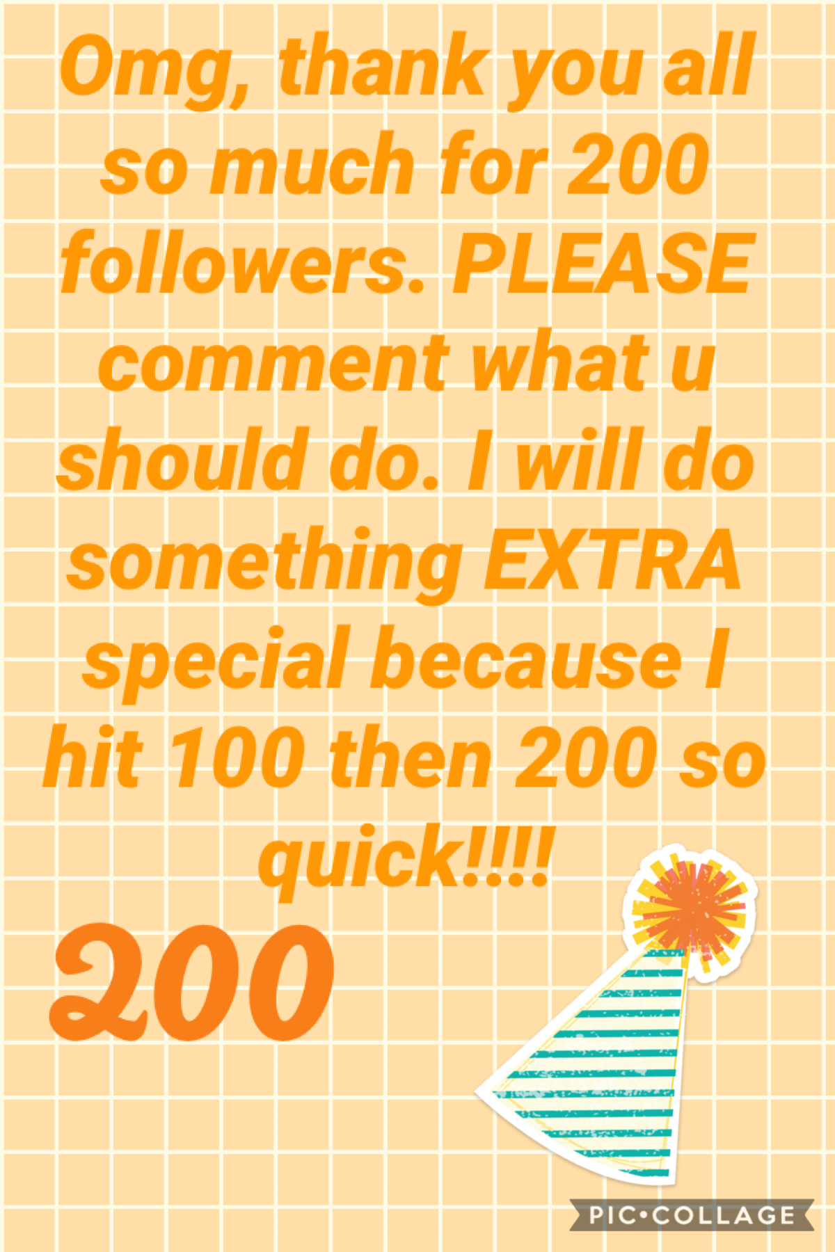 Thank you for 200 followers!!!!!