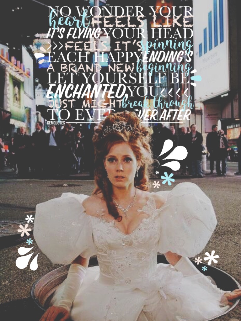 “💎tap💎”
“Ever Ever After” from Disney’s “Enchanted” AKA ONE OF THE BEST AND MOST UNDERRATED DISNEY FILMS OF ALL TIME! I love this movie so much it’s precious and “enchanting” Sending good vibes and #SaveShadowhunters~😘➰💎