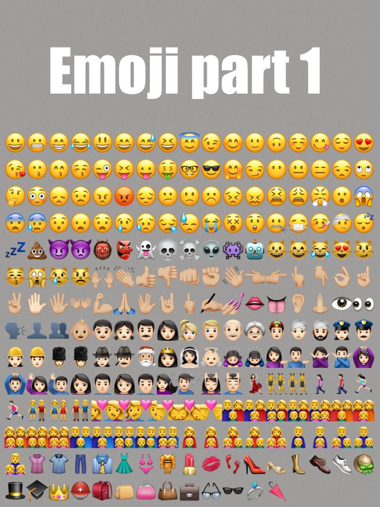 Emoji part 1