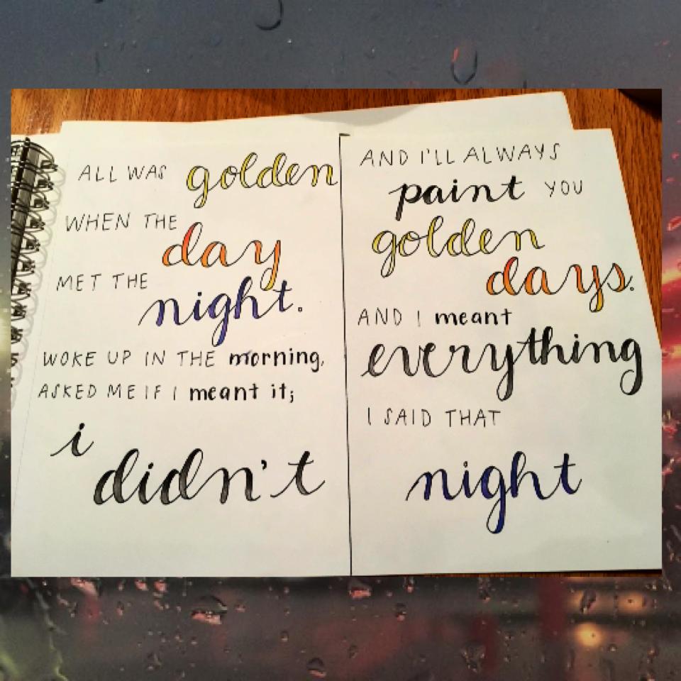 just some interesting p!atd/young veins lyric parallels that make you go hmmmmmmm
top left: when the day met the night~p!atd
bottom left: capetown (i think)~young veins
top right: golden days~p!atd
bottom right: the calendar~p!atd