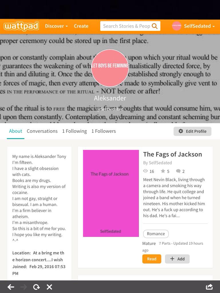 Guys, it would be awesome if you checked out my book on wattpad
