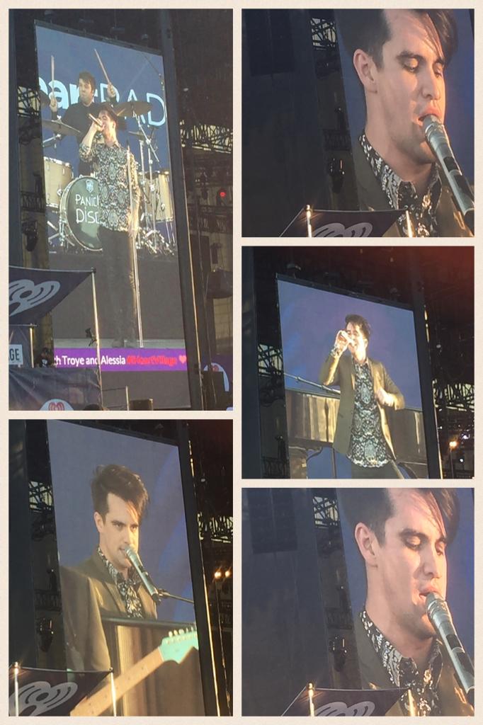 I WAS AT #IHEARTRADIO AND SAW BRENDON URIE AND SCREAMED MILK