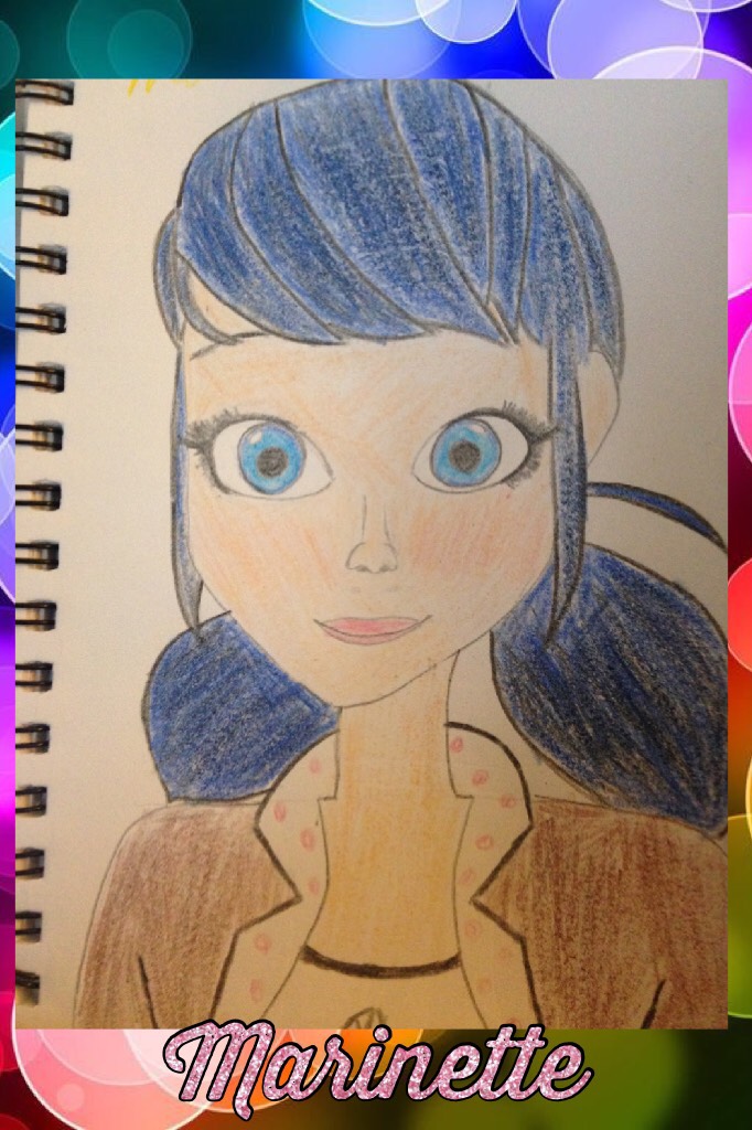 I drew this a year ago. Comment what you think. Marinette Dupain-Cheng!