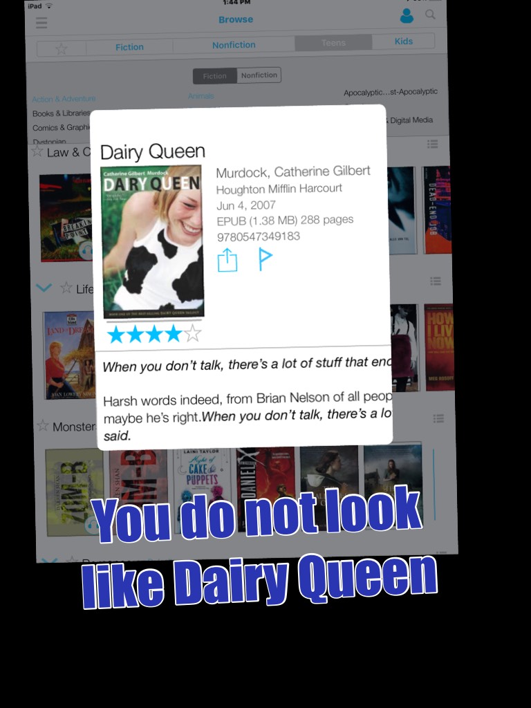You do not look like Dairy Queen