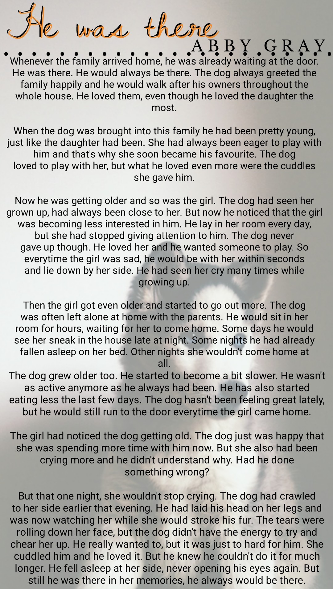 Another story I've written