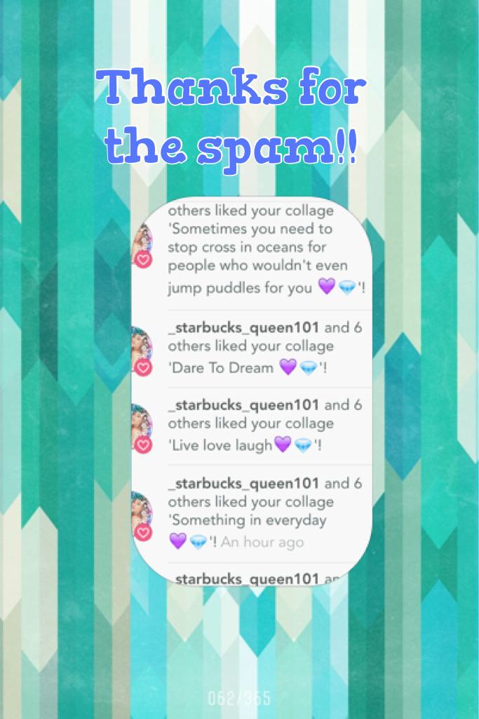 Thx for the spam!!💜