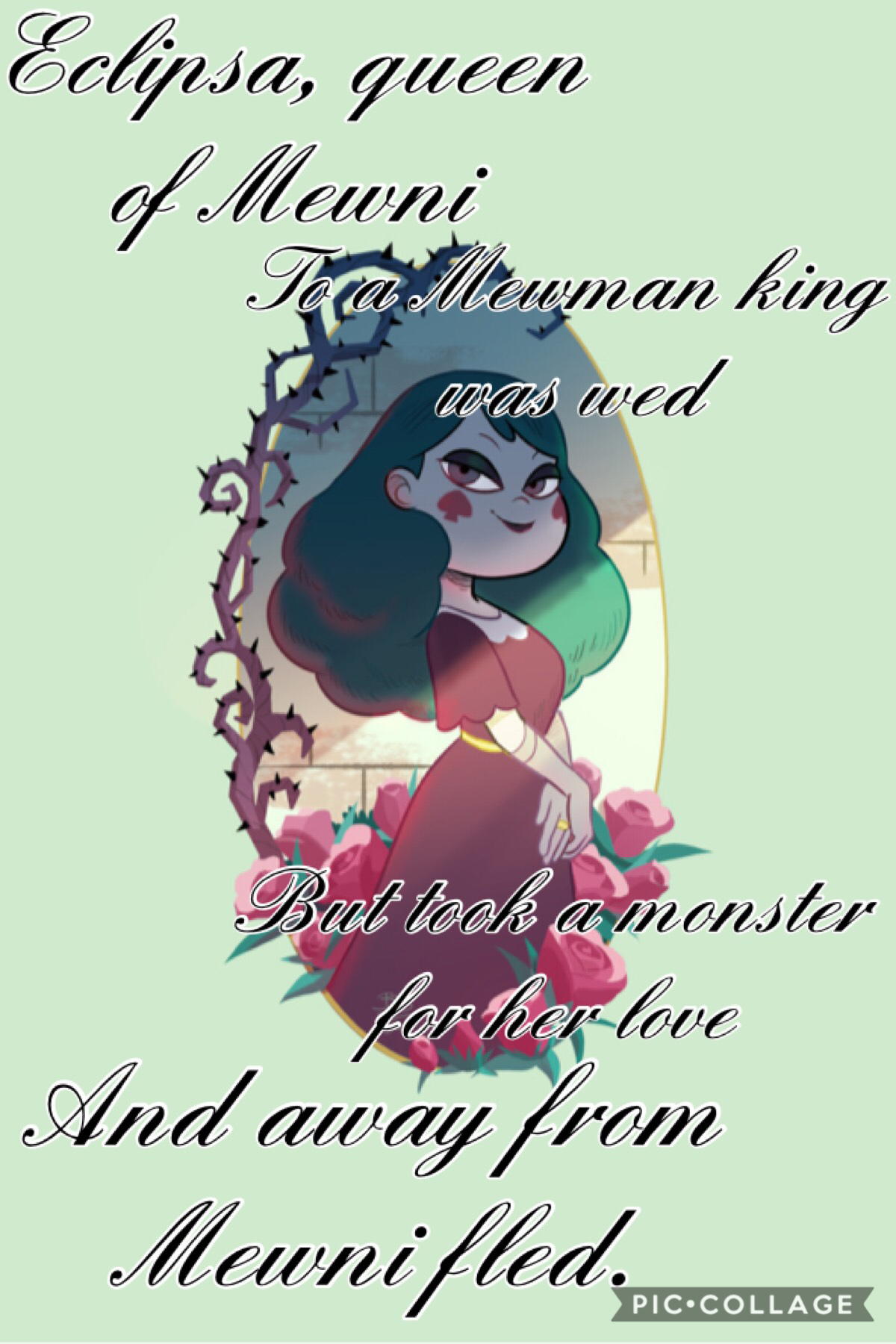 Eclipsa, Queen Of Darkness. Aka my favorite. She’s so beautiful. And being a child of Aphrodite, I appreciate beauty.