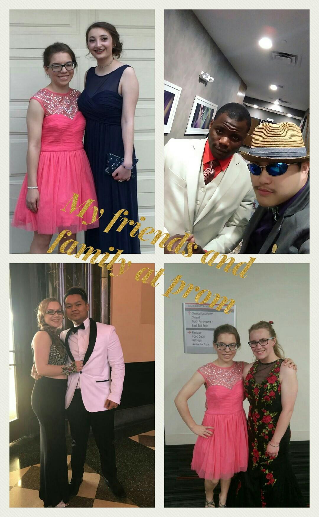 My friends and family at prom