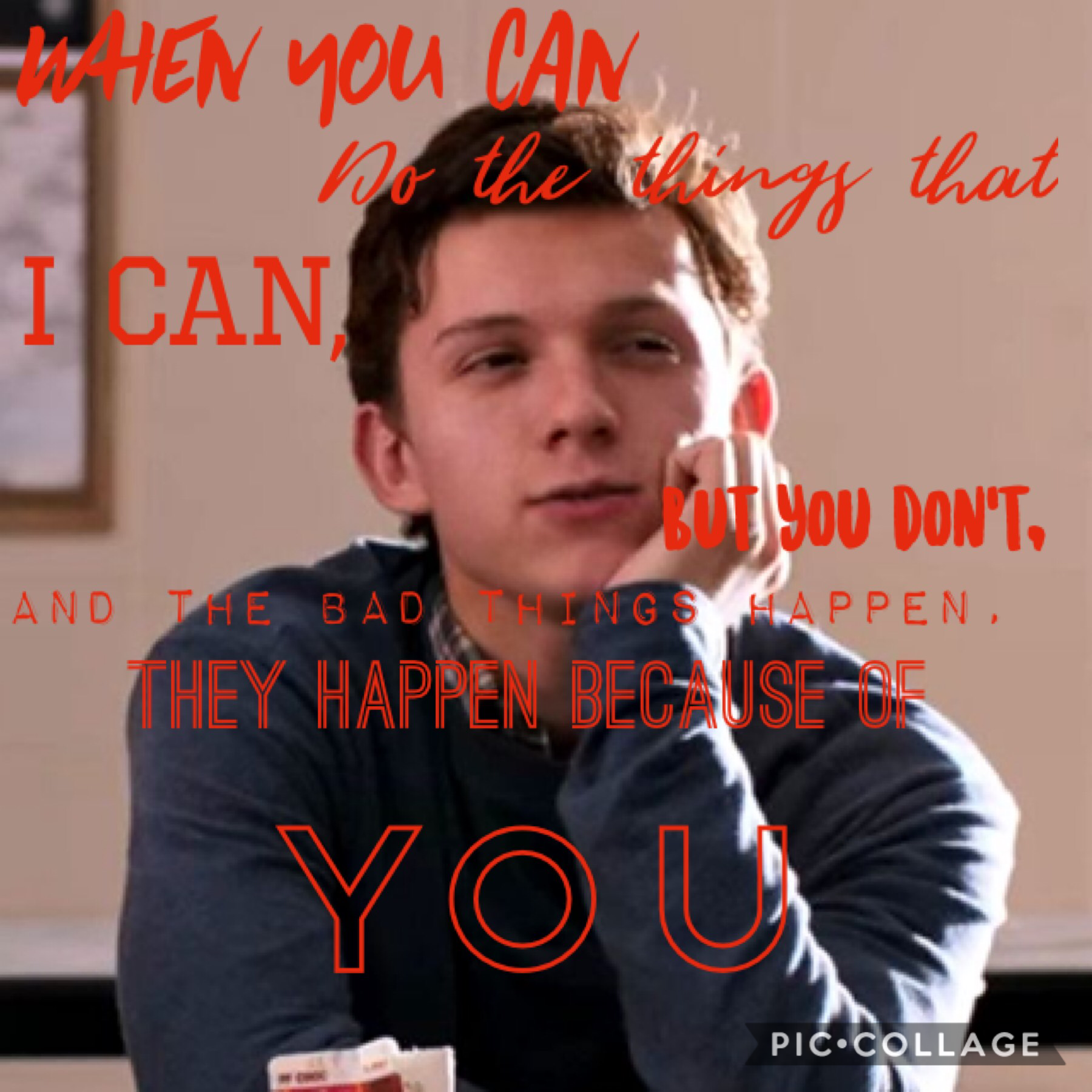 Look what we got here, some casual Peter Parker quotes on an albertsstuff account.. real causal 👌💫