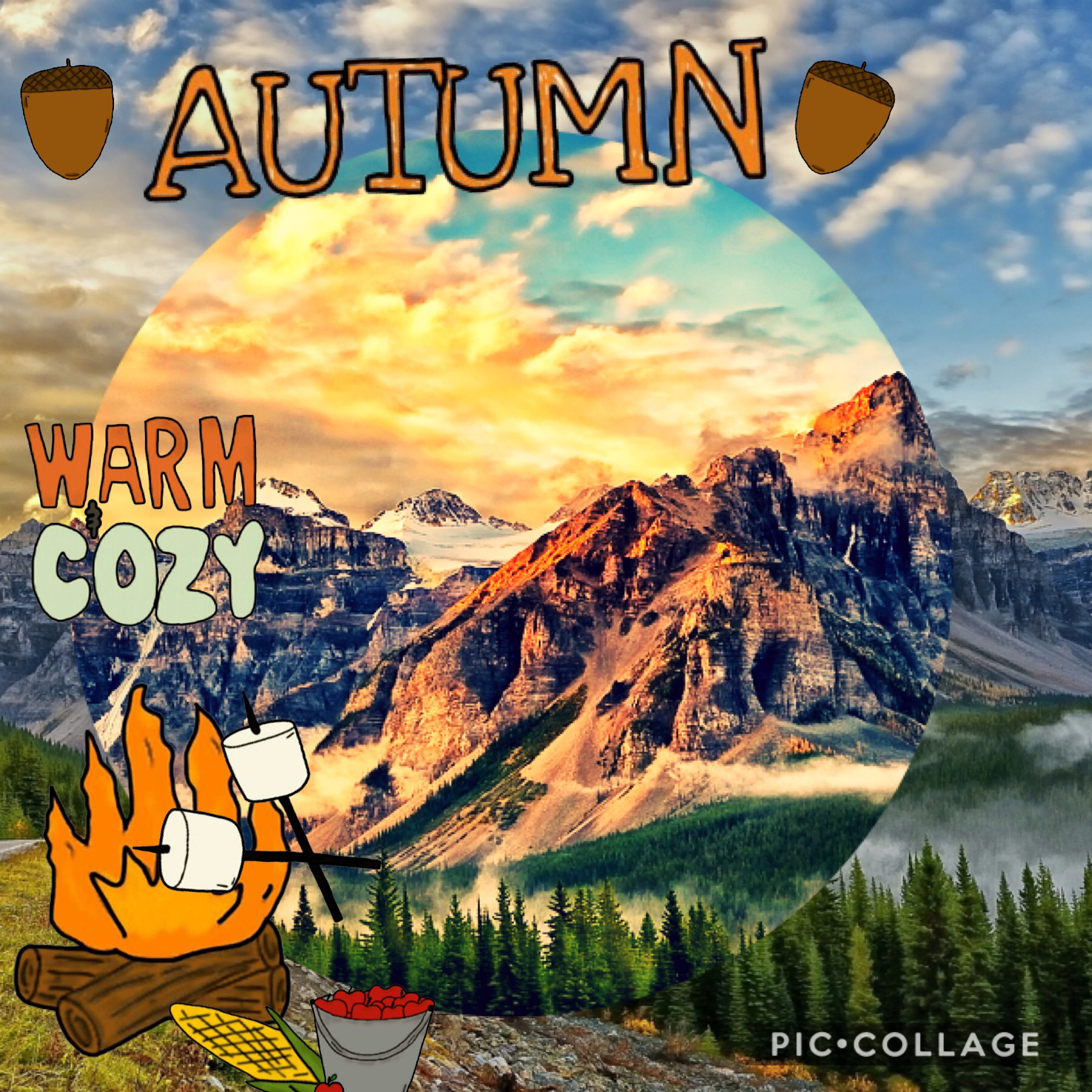 It’s autumn!! I just made this quickly and I kinda liked it so yeah👍