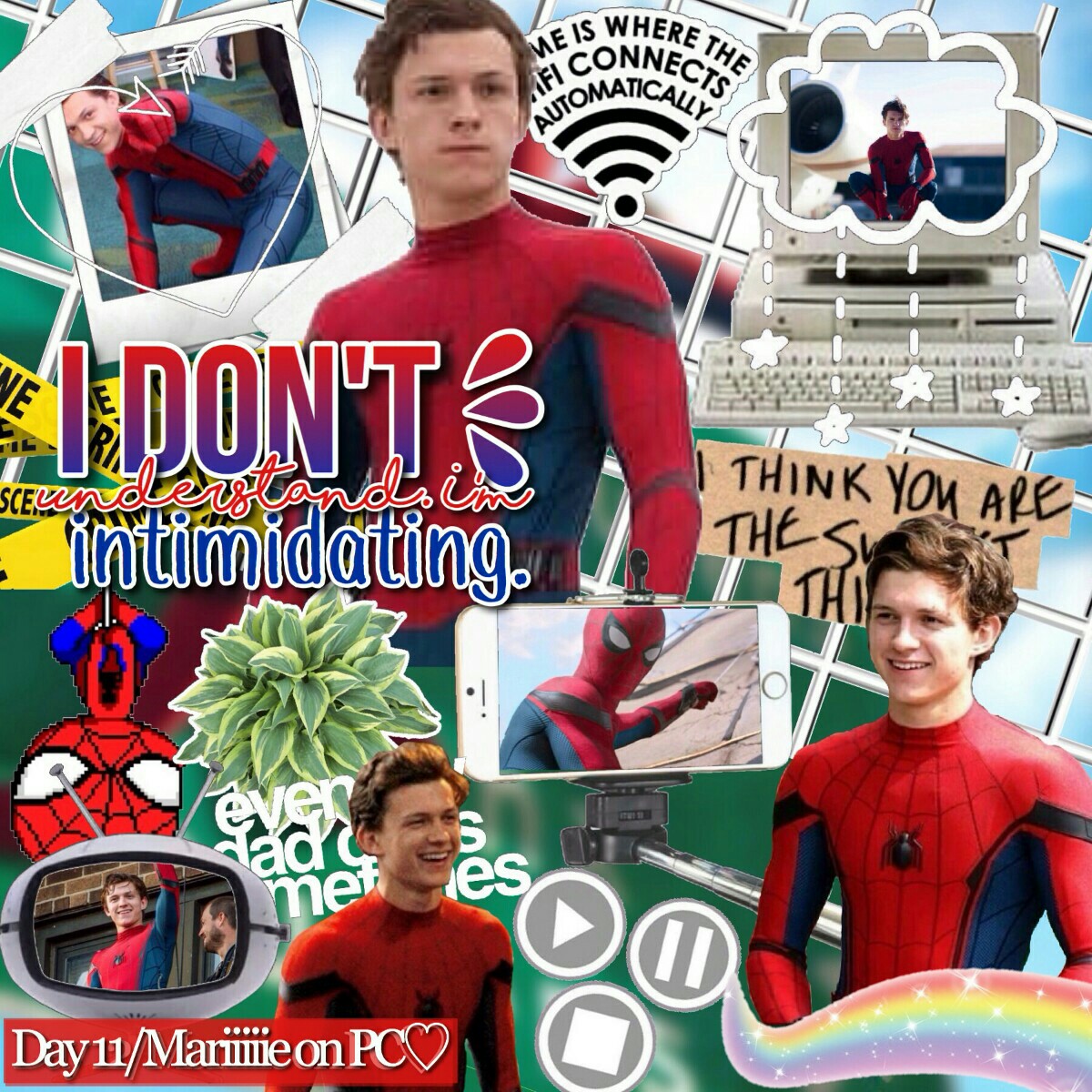 ⭐- T A P -⭐

12.11.17🤗

Day 11 - Spiderman 🕷

QOTD - Spiderman, The Amazing Spiderman or Spiderman Homecoming?

AOTD - Spiderman Homecoming ❤

💘