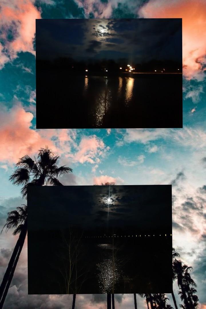 I took these 1 week ago. The lake is VERY PRETTY at night I love it so much🙈🥰