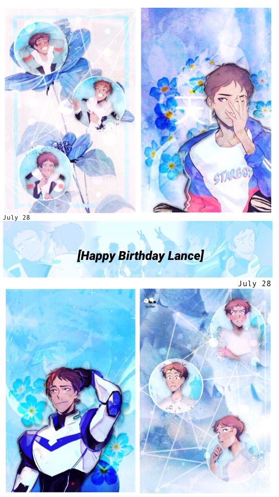 //12:00 a.m. July 28//

☆Happy Birthday to Lance, who deserves every star space has☆

(Credit to artists of the fanart)