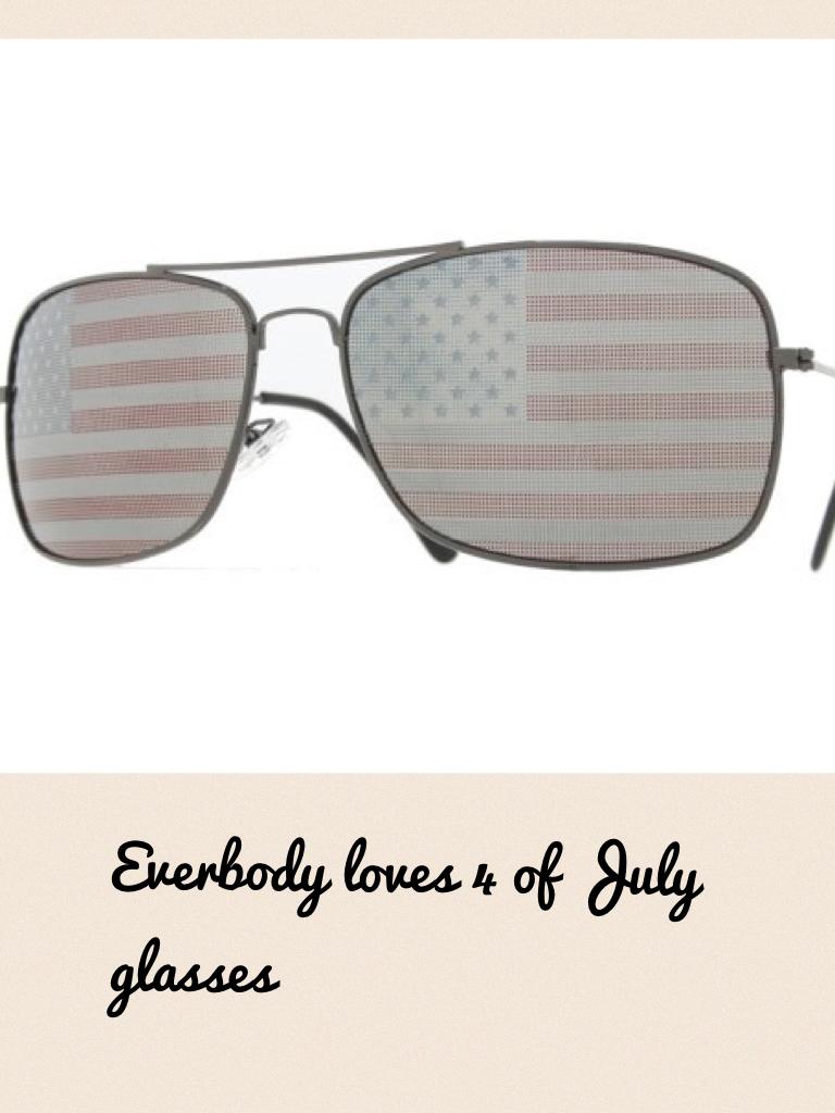 Everbody loves 4 of July glasses