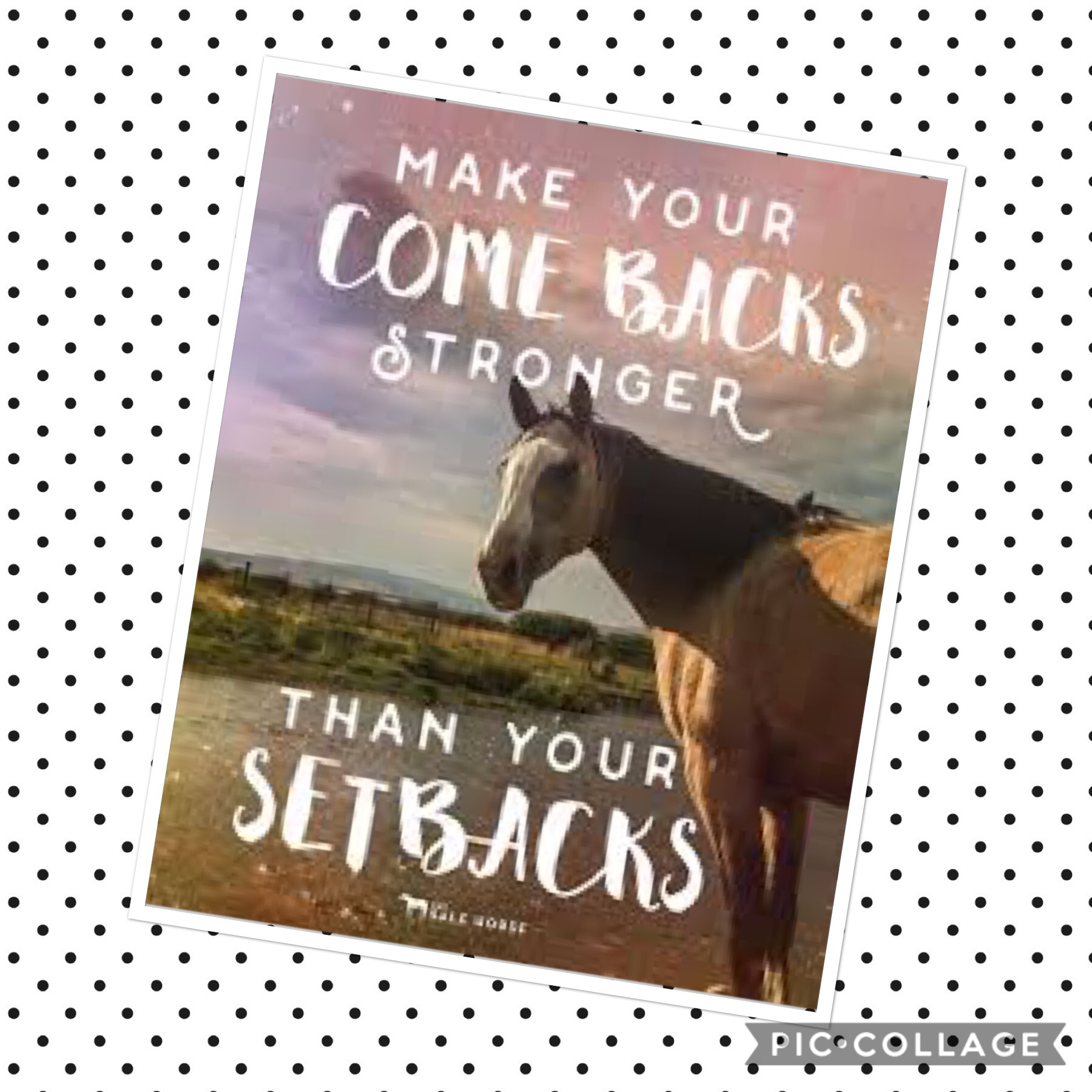 Make your comebacks stronger than your setbacks