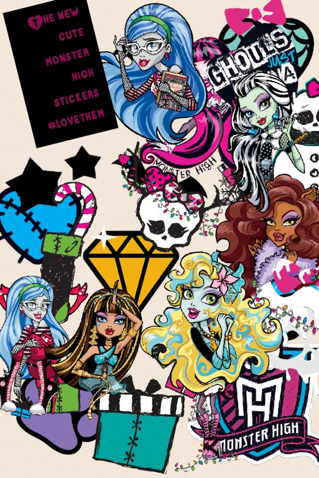 The new cute monster high stickers #lovethem
