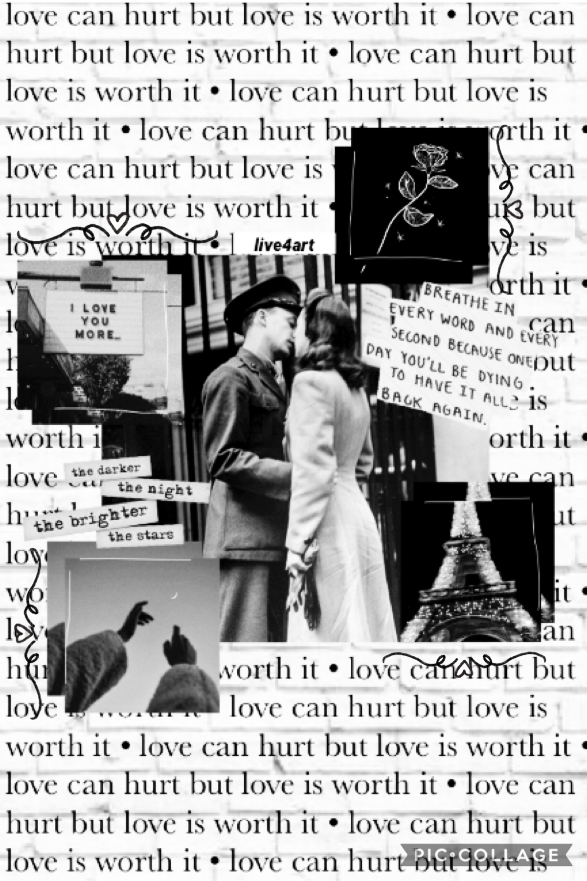 ~tap~
inspired by -phosphenes- (who was inspired by someone else but since i can't click the post i can't see who! comment if you know who she was inspired by if you know please!)
"love can hurt but love is worth it"