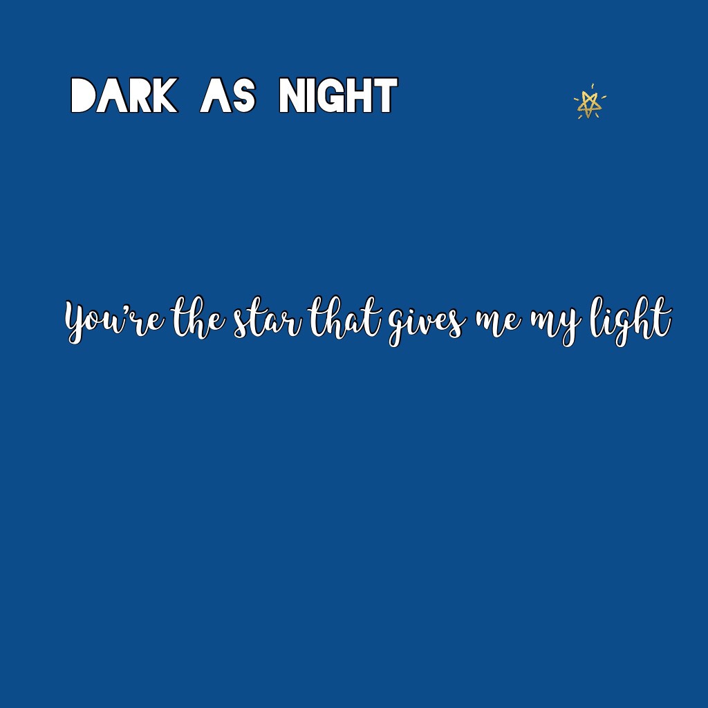 Dark as night