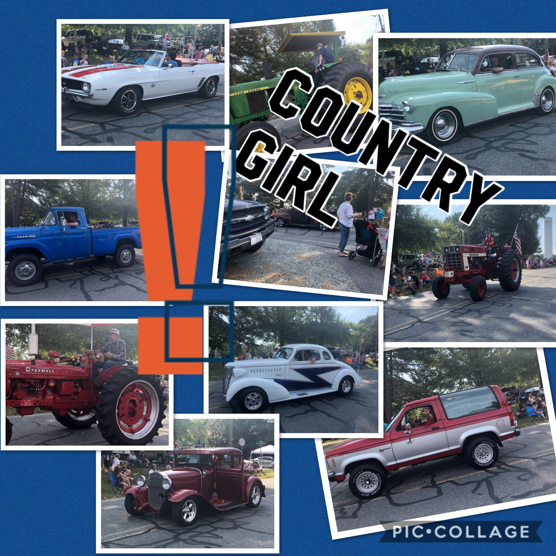 Parade more like car show but who care . ( want get out of little country town ) :) but can hide I’m country by heart take or leaves it . :) fyi birthday is on the 27 of this month ! 