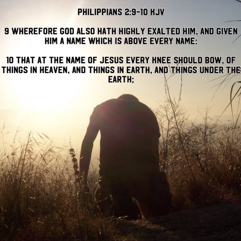 
Philippians 2:9-10 KJV

9 Wherefore God also hath highly exalted him, and given him a name which is above every name:

10 That at the name of Jesus every knee should bow, of things in heaven, and things in earth, and things under the earth;