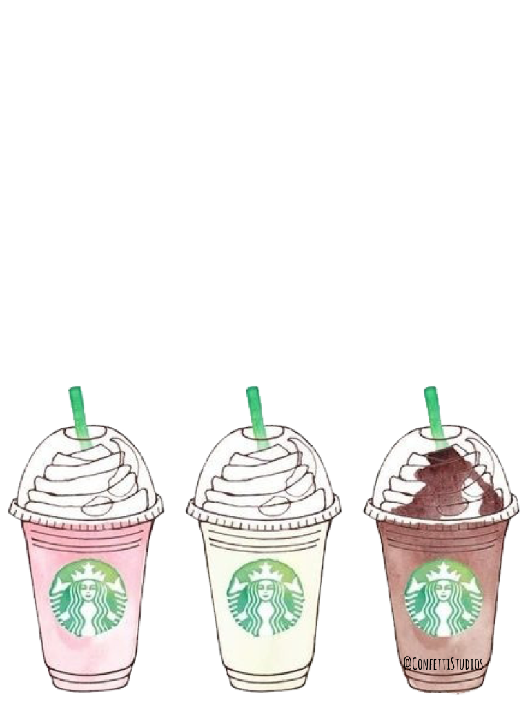 Background O3 'Trio Starbucks' --- Add your own message! Use it for your homescreen or a collage.