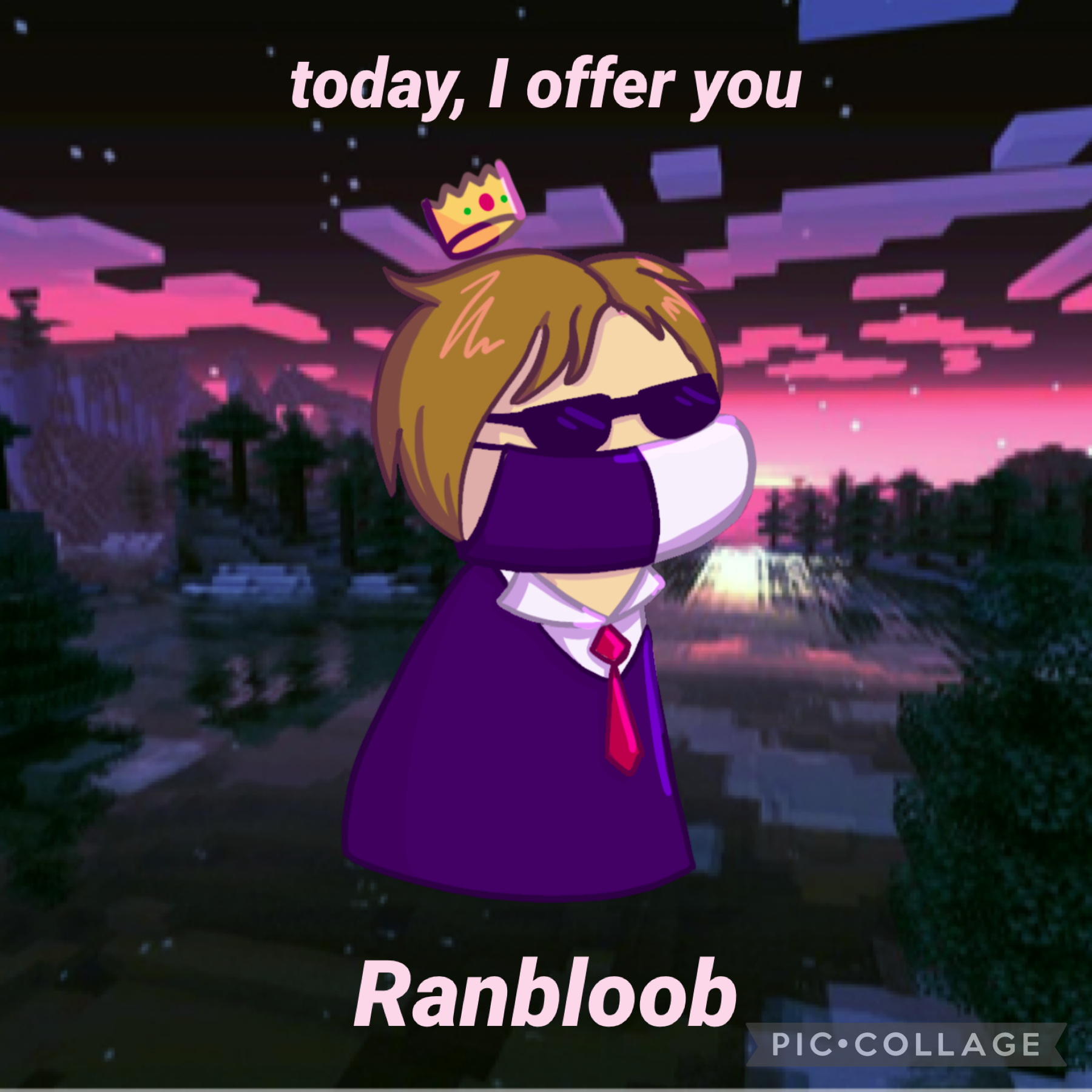 • tap •
I’m still here, I swear lol. Midterms are just kinda killing me 😓 I haven’t gotten to watch much minecraft recently because of them ;-; Here is ranbloob as promised tho