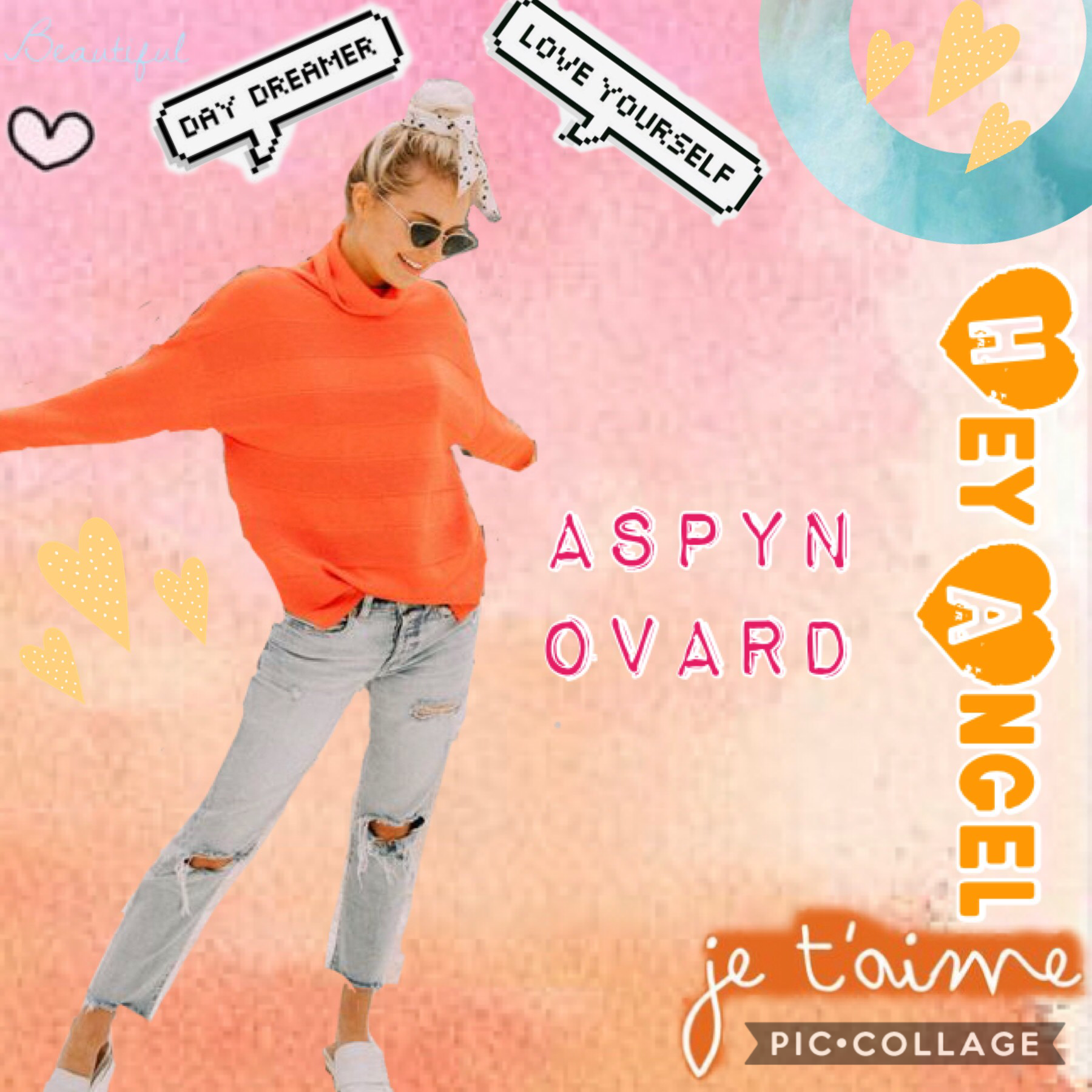 need some inspiration for future collages. Comment any ideas. 
💛💛💛aspyn ovard. 💛💛💛