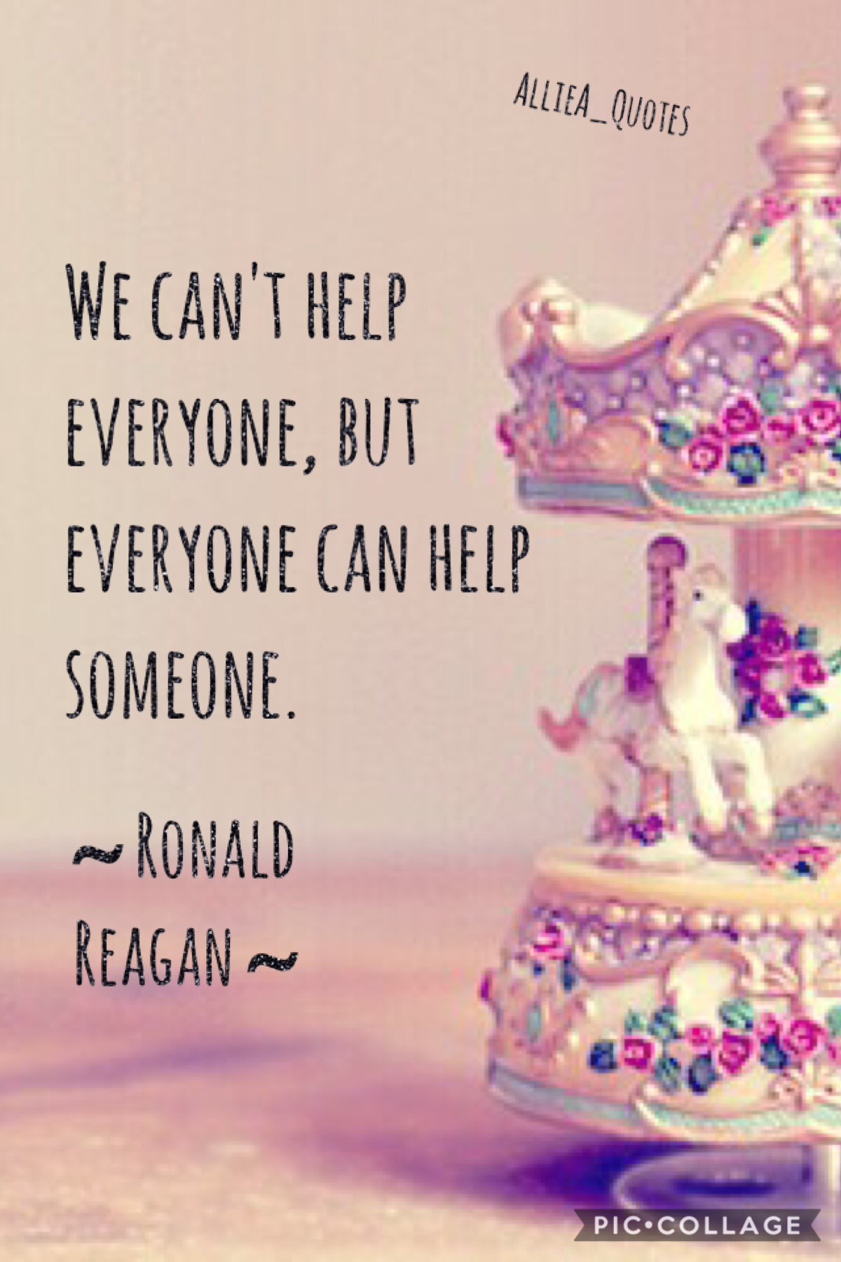 Help others today and everyday after.