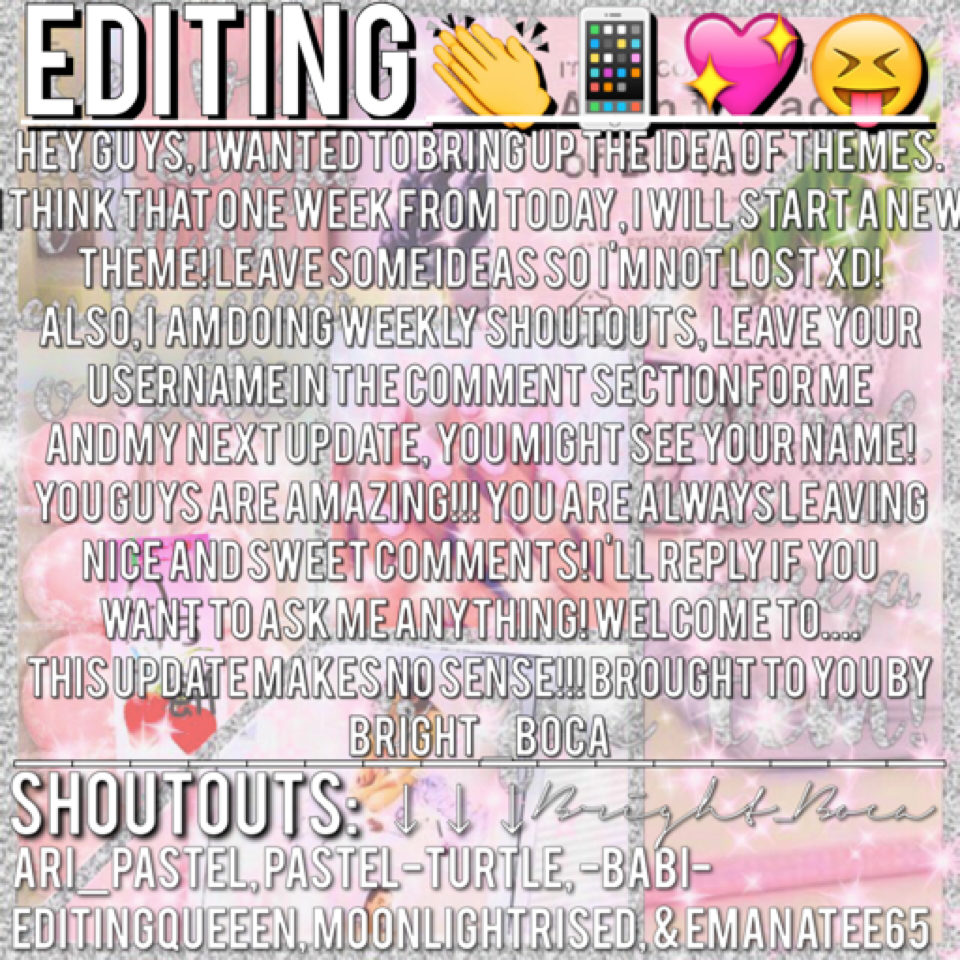 Give me your user and you'll get a shoutout ⬇️😘❤️👏💖😝😂💦👌