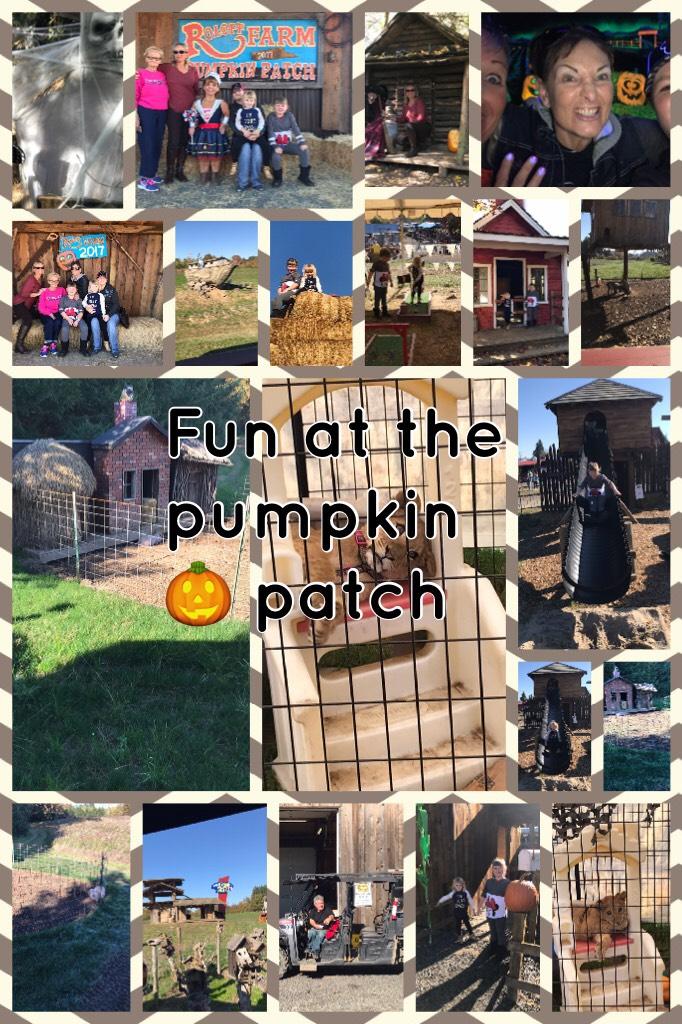 Fun at the pumpkin 🎃 patch with my fun friendly family 