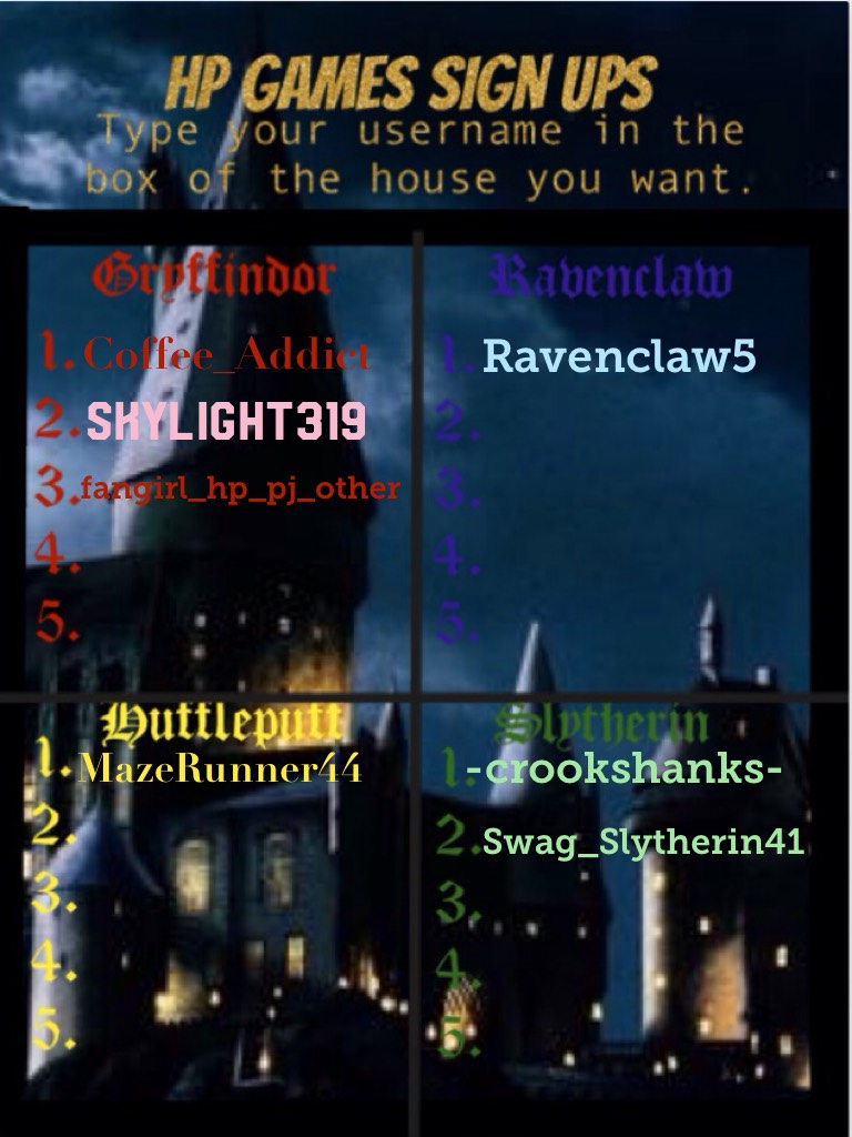 Join hogwarts!