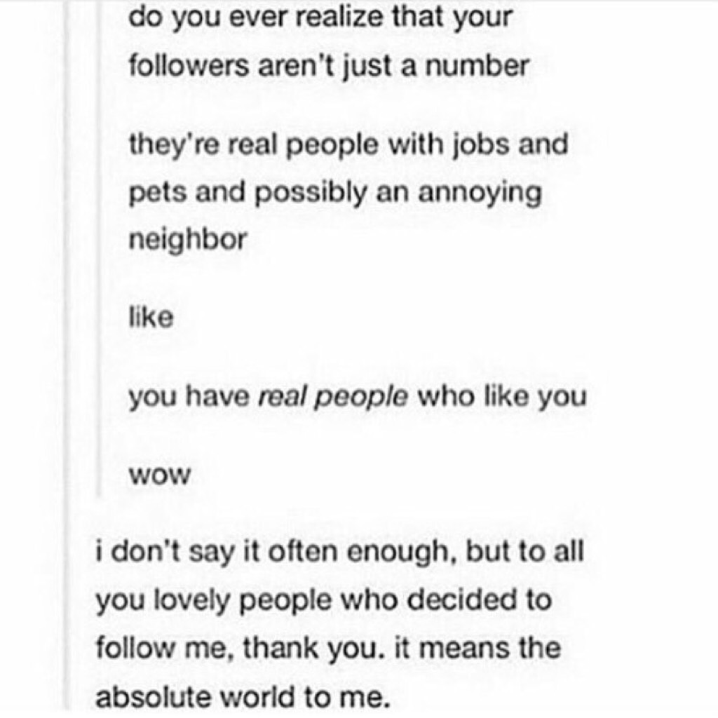 I DONT SAY IT ENOUGH BUT THANK YOU AND I CARE ABOUT YOU