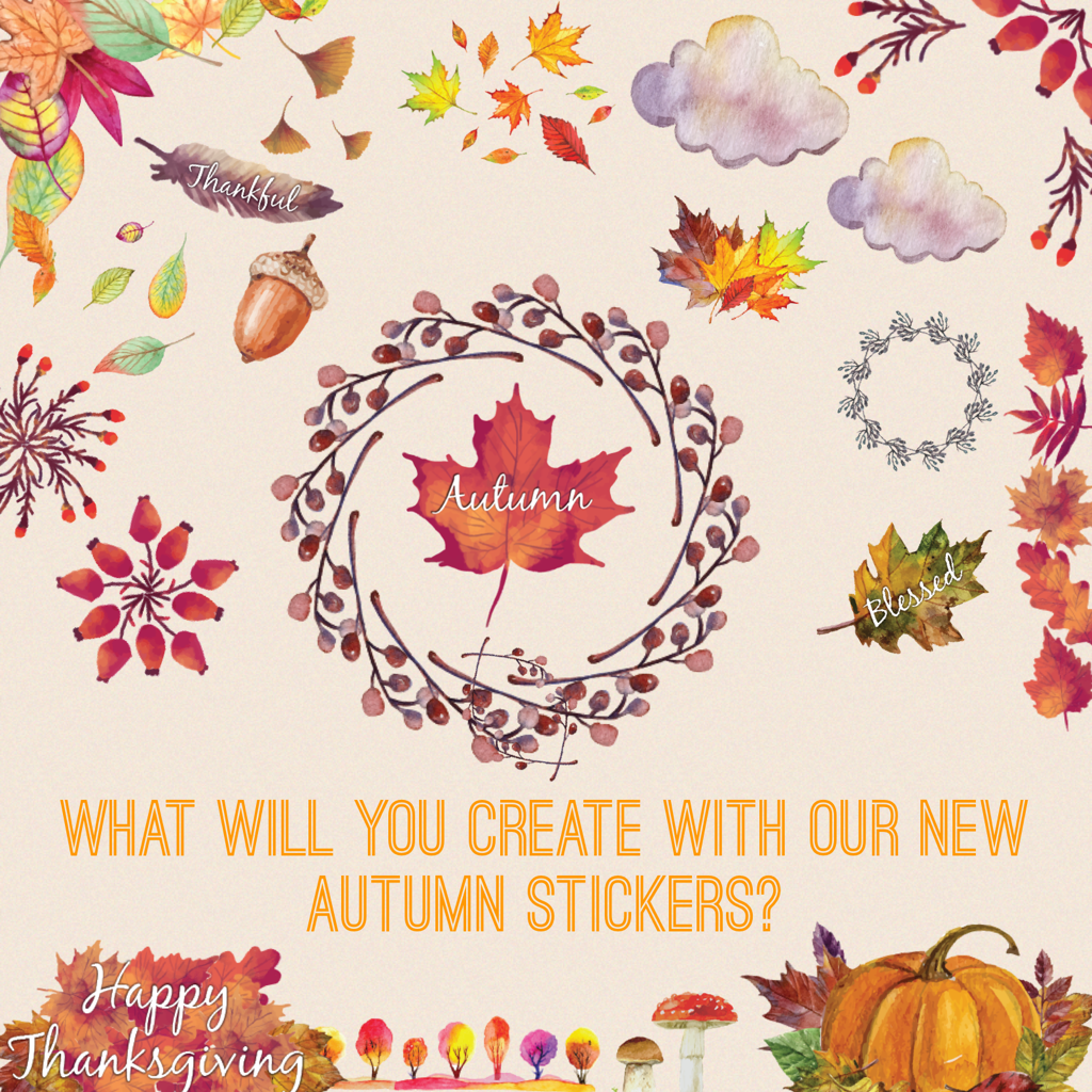 What will you create with our new Autumn stickers?