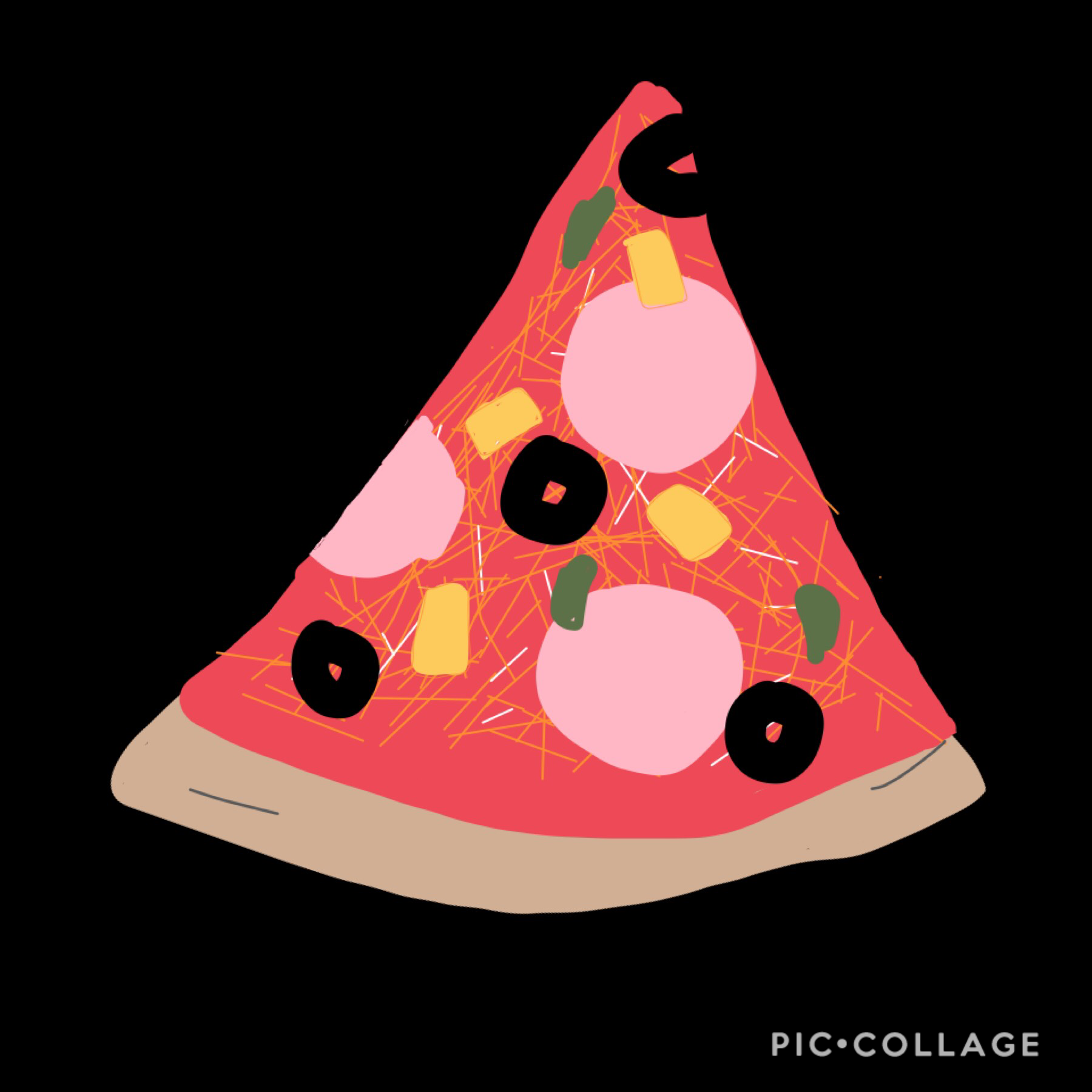 i drew a pizza. can you tell that i am bored