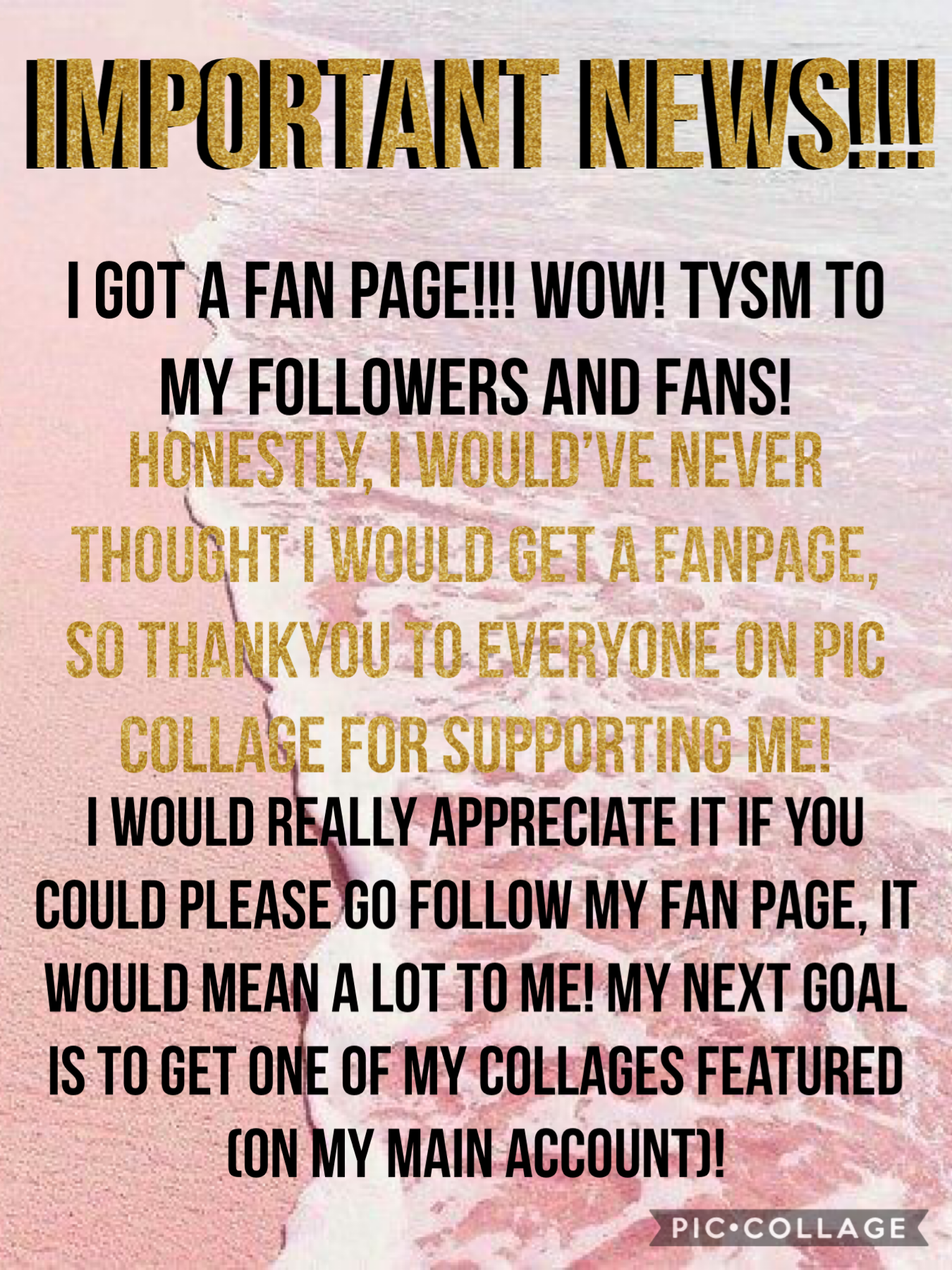 I have a fan page!!!!