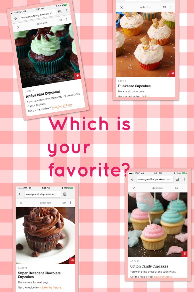 Which is your favorite? I'm in a competition in 4 days and need help knowing what to make!!