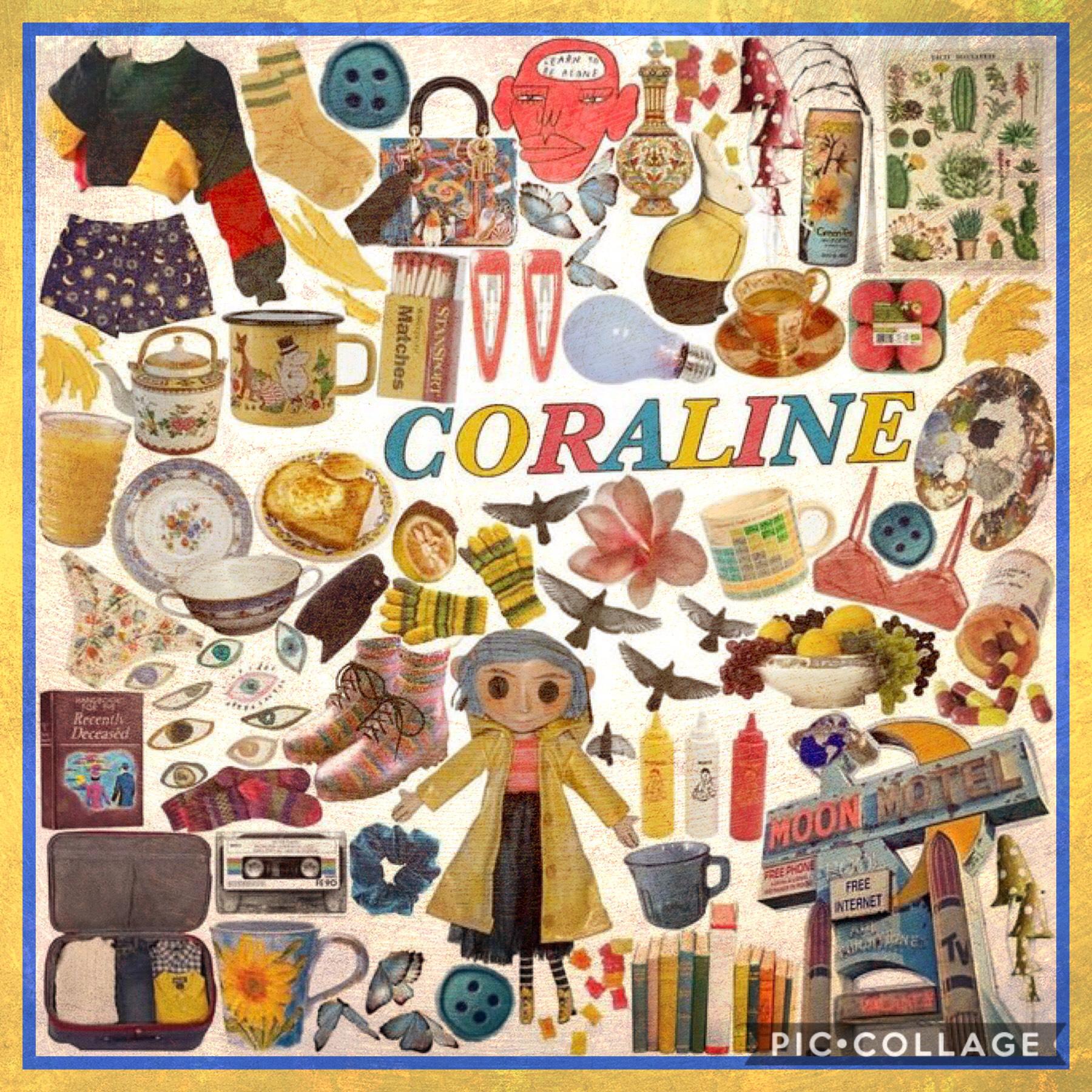 💛Tap💛
Here’s a moodboard for the movie Coraline! 
QOTD: What is your fav Non-Taylor Swift song at the moment?
AOTD: Siren by Kailee Morgue and Blood in the Cut by K.Flay