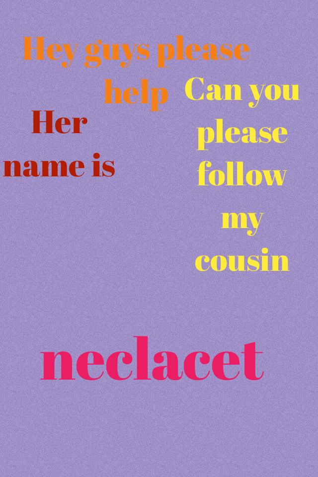 Please follow her 