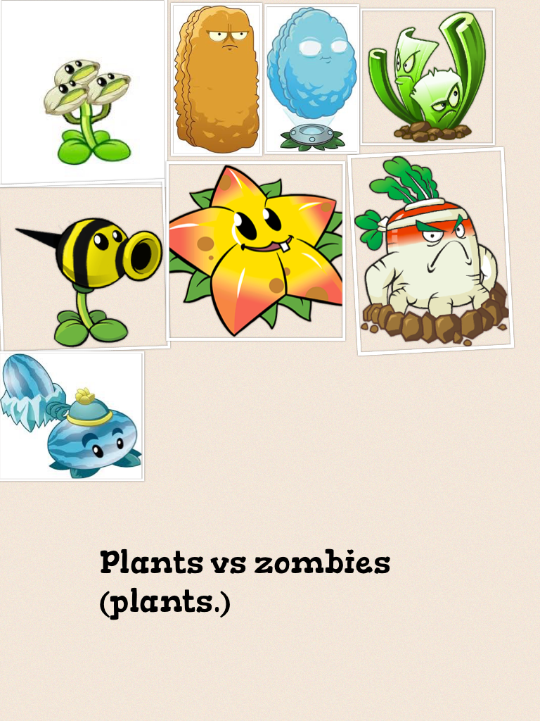 Plants vs zombies plants.