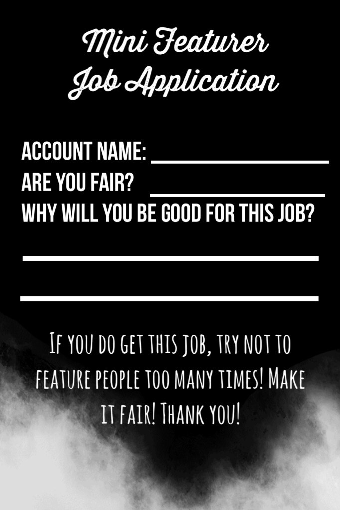 Mini Featurer Job Application