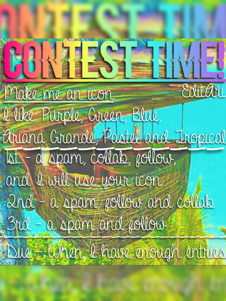 TAP
I've decided to end the contest when I have over 100 entries, so Please enter and good luck