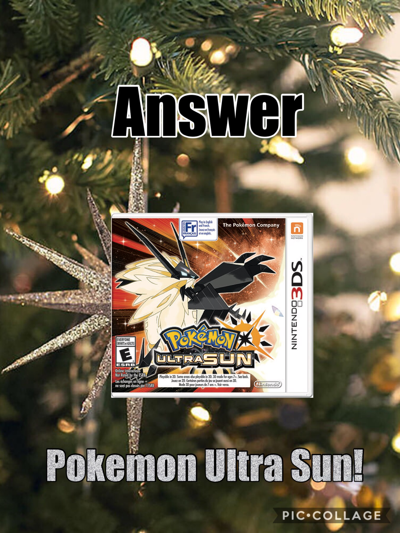 I got Pokemon Ultra Sun for Christmas!