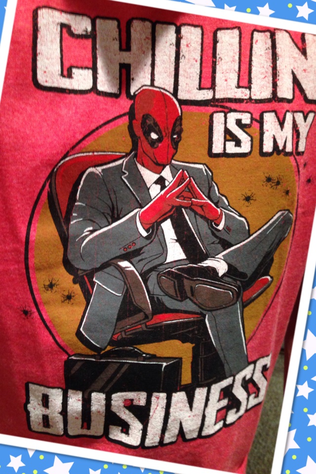 Another awesome tee from Spencers!!!

#spencers #spencersgifts #spencersonline #deadpool #marvel #chillinismybusiness #wadewilson #tee #tshirt