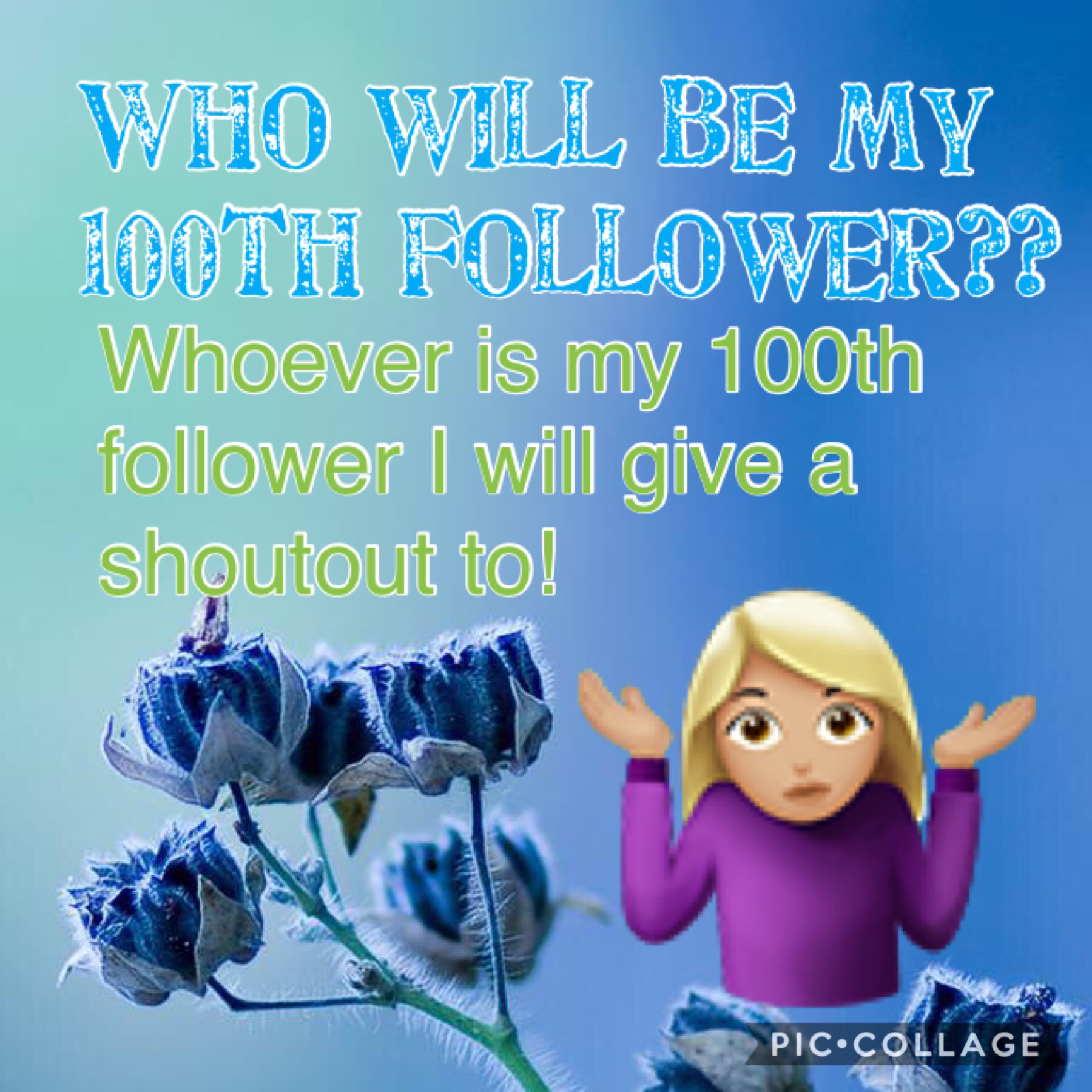 Will you be my 100th follower?? Hmm... 🤔 or will you?? 🤷🏼‍♀️🤷🏼‍♀️