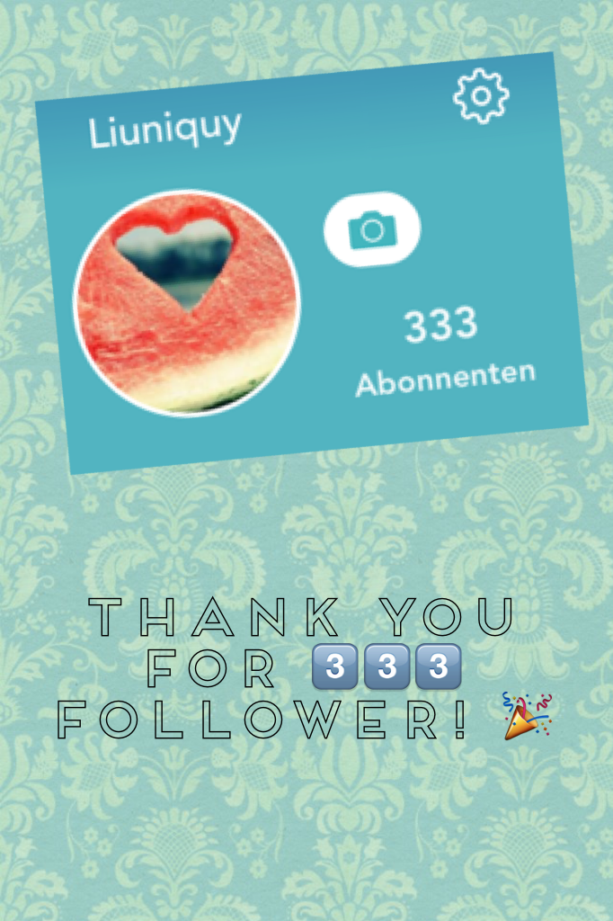 Thank you for 3️⃣3️⃣3️⃣ Follower! 🎉