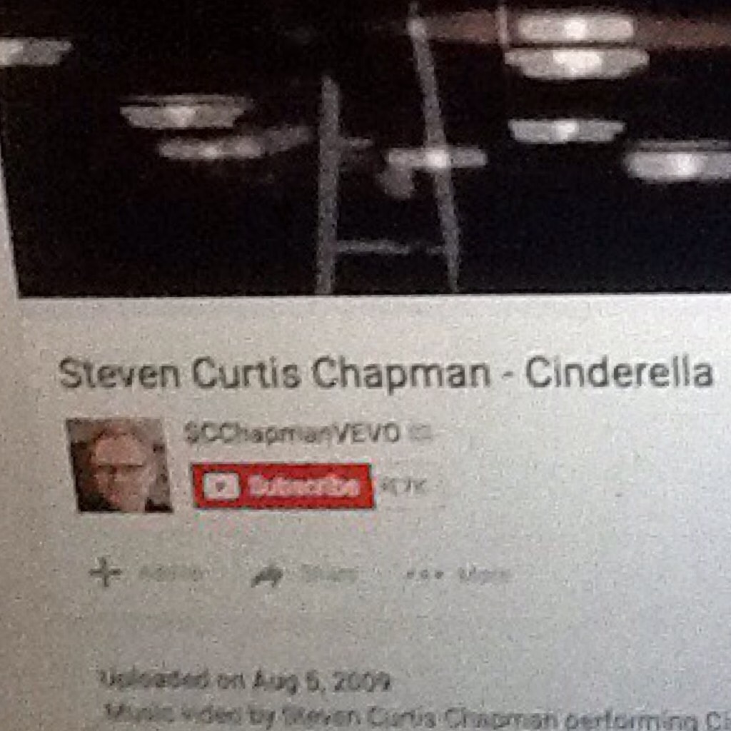 It's so sad his daughter died listen to it Cinderella by Steven Curtis chapman