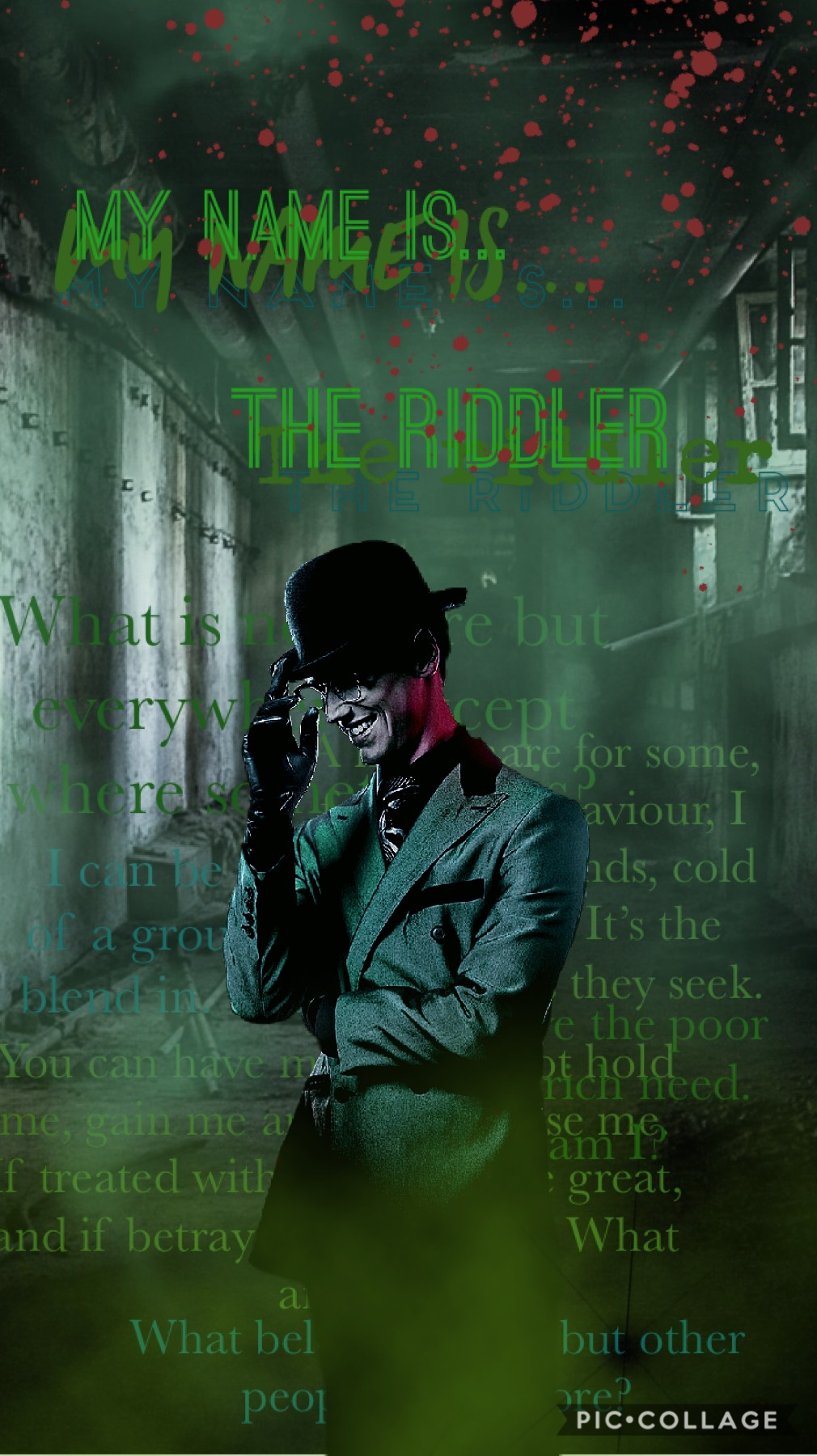 🐍 Tap 🐍 
Gotham post cause it’s one of my favourite shows
Nygma is also one of my favourite characters since he’s so well written. 