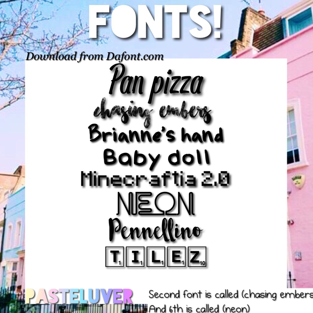 🐙🛍Tap Here🛍🐙
Here are some fonts I found on dafont.com I hope you use these! And feel free to give credit😊💕