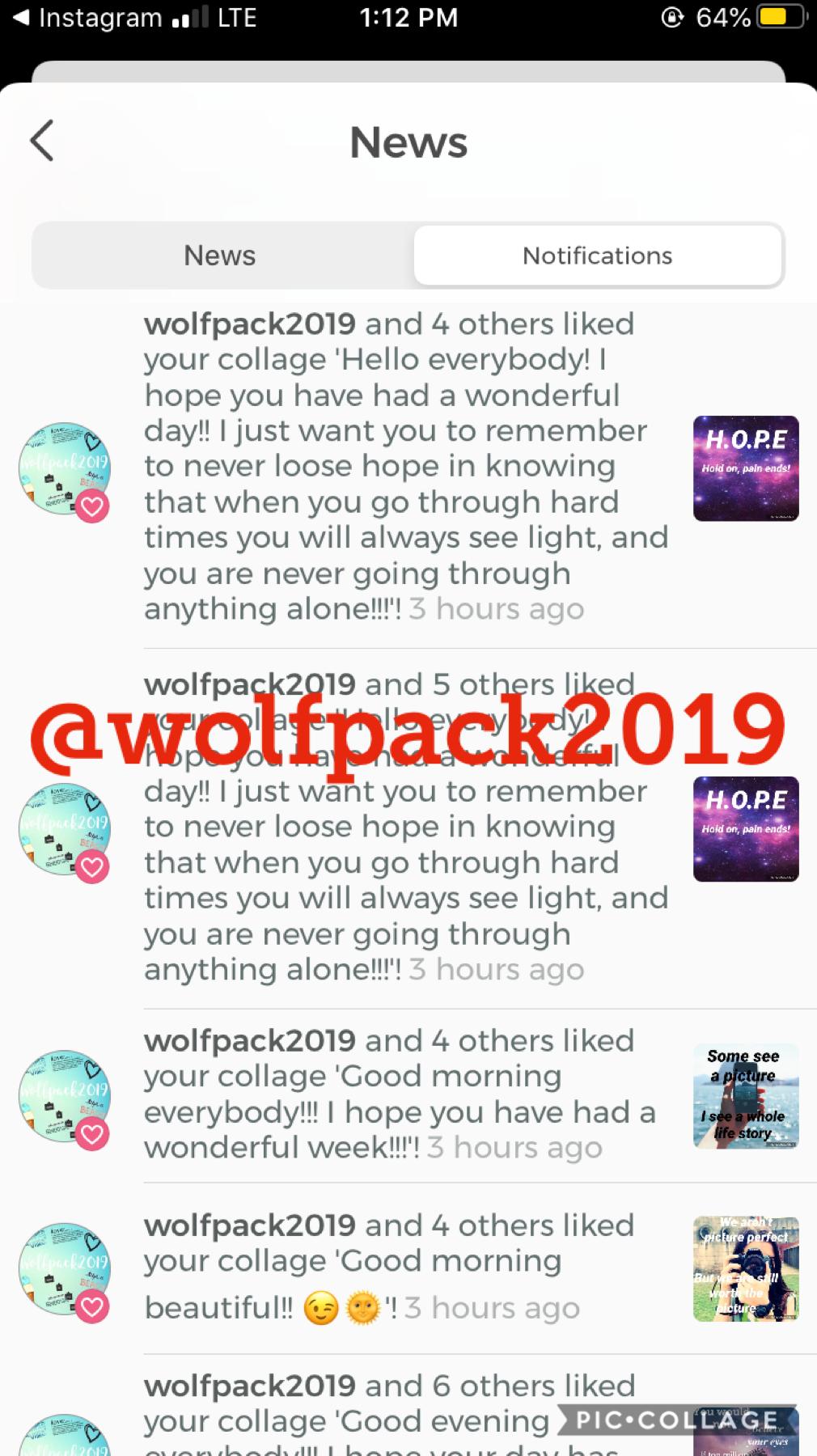 Shoutout to @wolfpack2019!! Thank you for the spam!!!