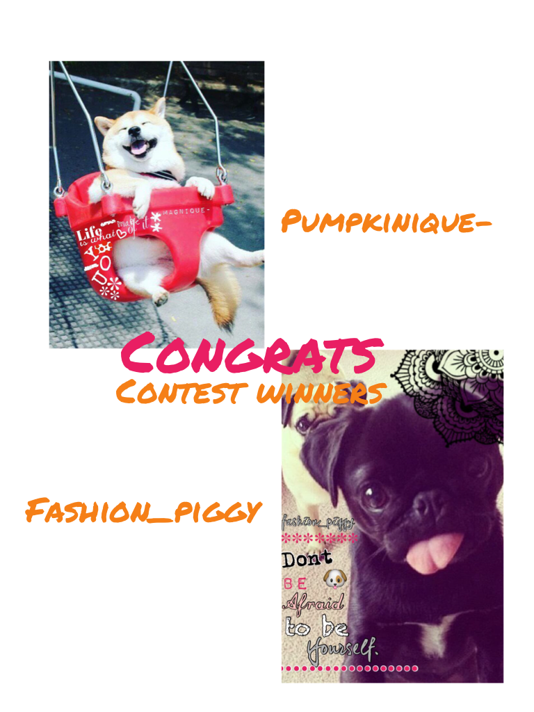 Congrats pumpkinique- and fashion_piggy 